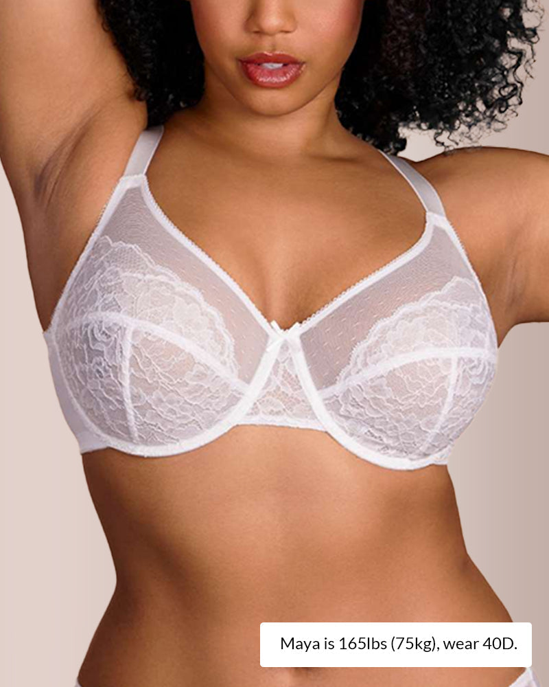 Floral Lace Underwire Bra