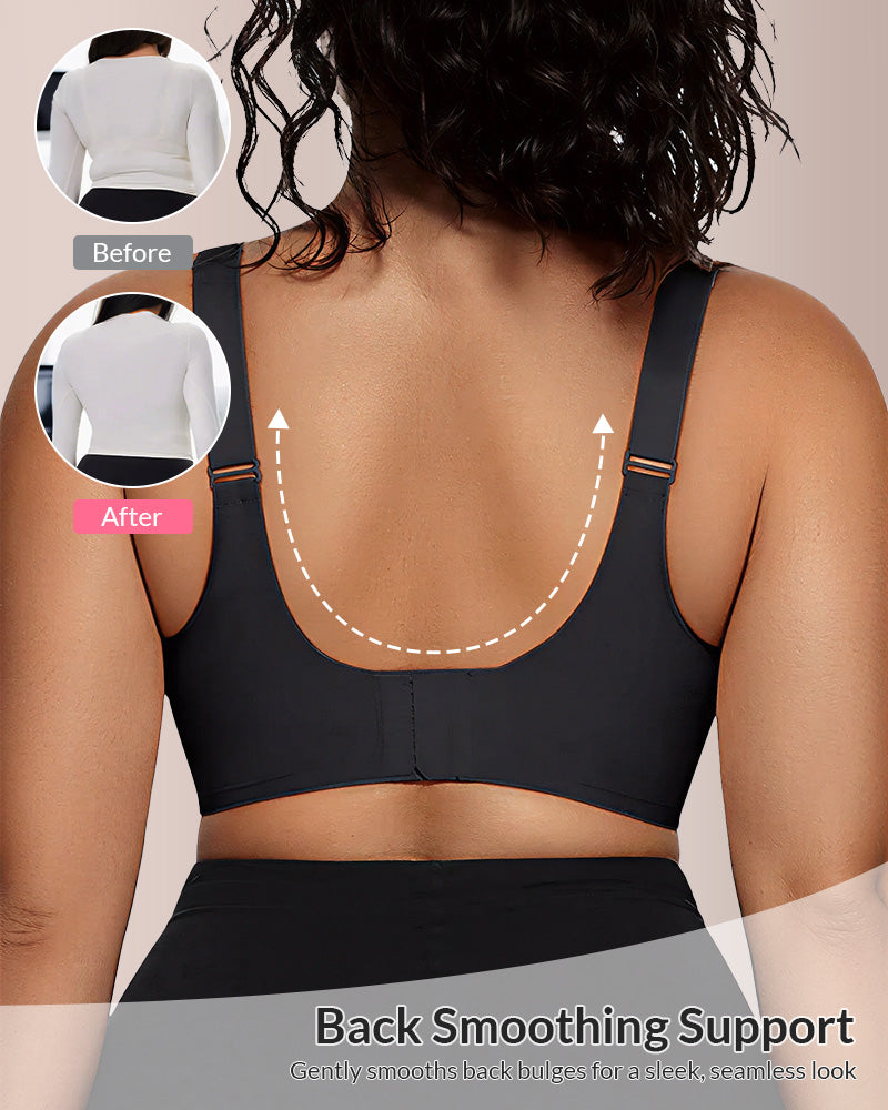 V-Neck Mesh Crossover Bra