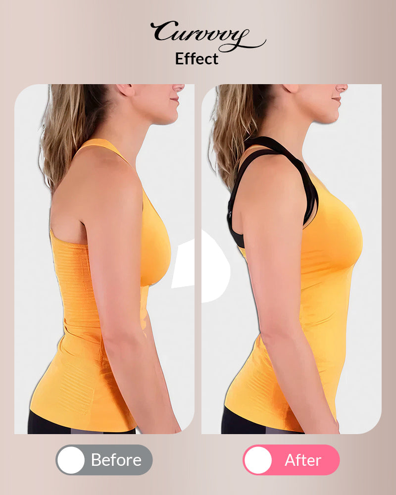 Front Closure Cross-Back Wireless Back-Support Bra