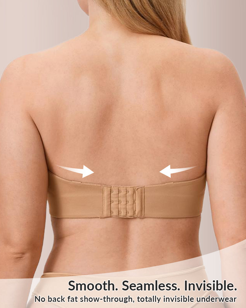 Invisible Strapless Minimizer Bandeau Bra