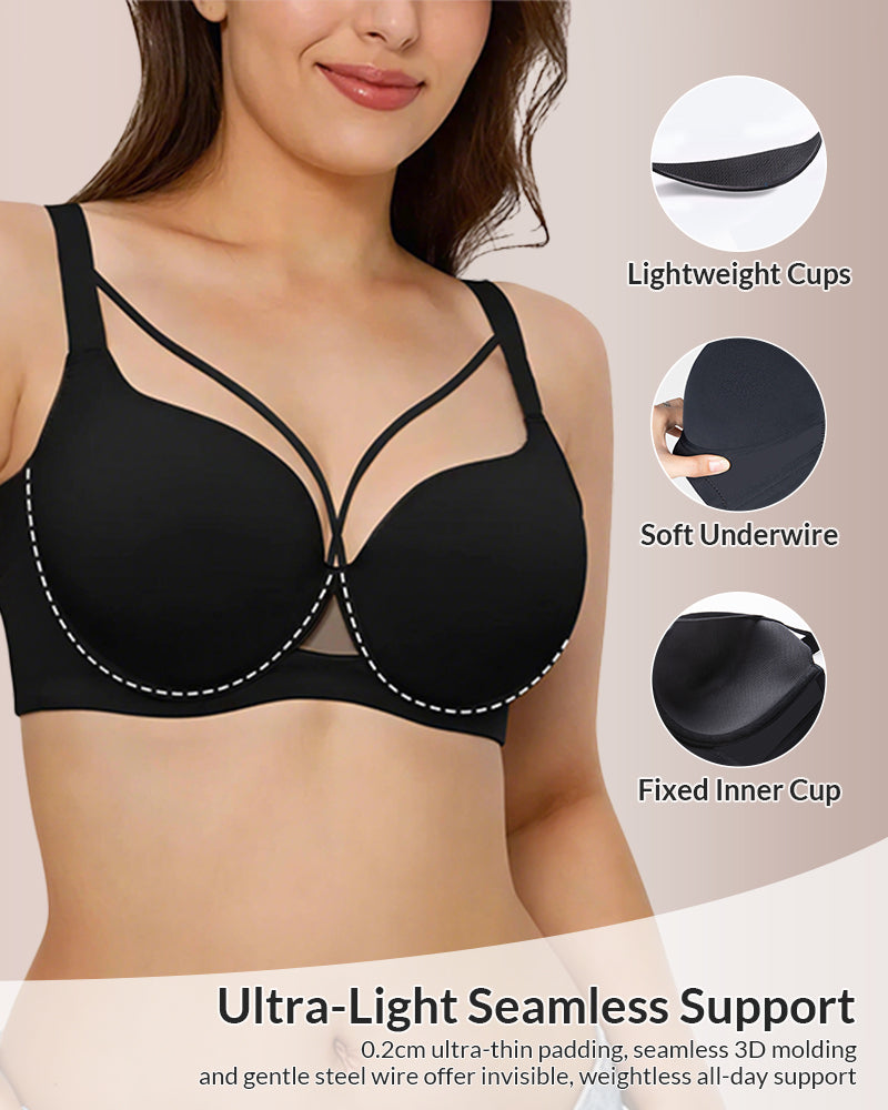 Plus Size Lightweight Seamless Push-Up Bra