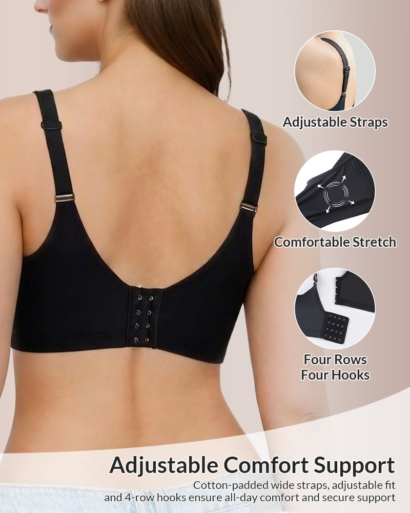 Plus Size Lightweight Seamless Push-Up Bra