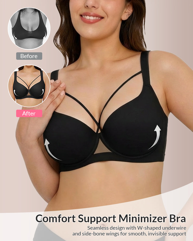Plus Size Lightweight Seamless Push-Up Bra