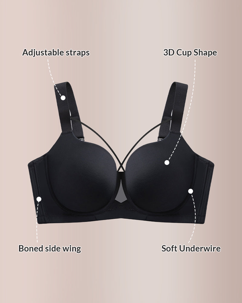 Plus Size Lightweight Seamless Push-Up Bra