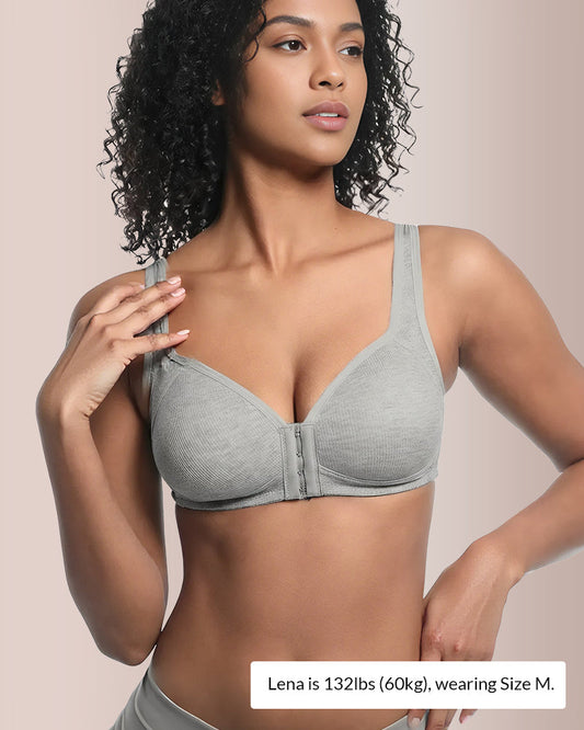 Easy-On Front Closure Wireless Support Bra