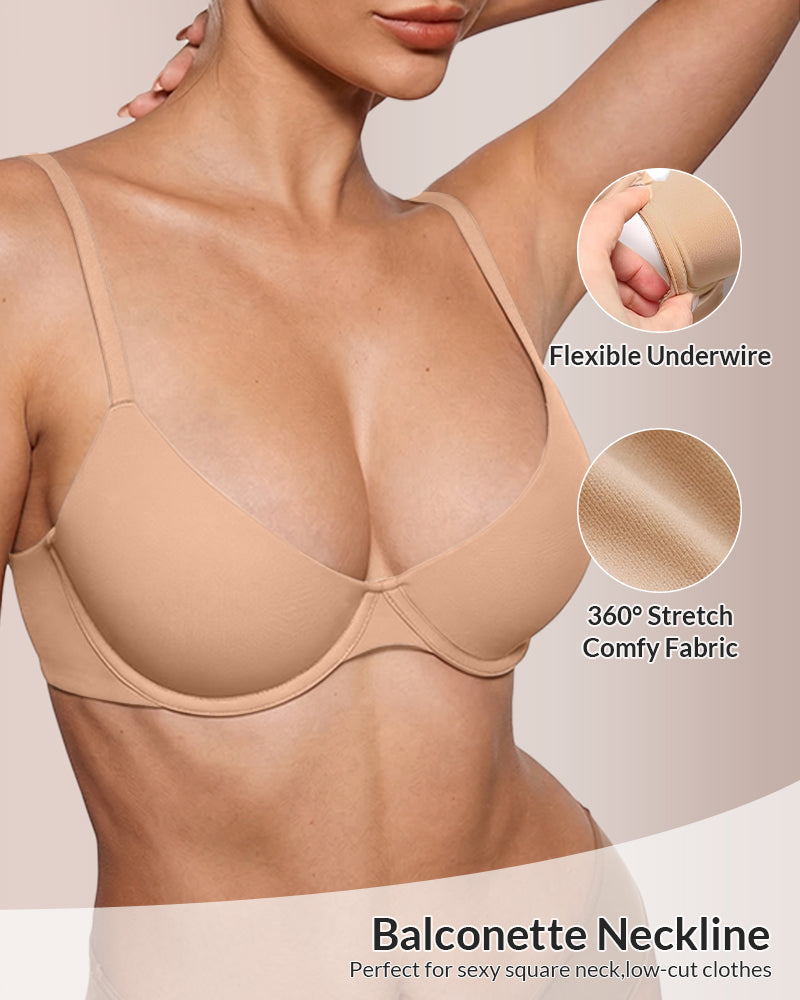 Fits Everybody Buttery Soft Plunge Bra