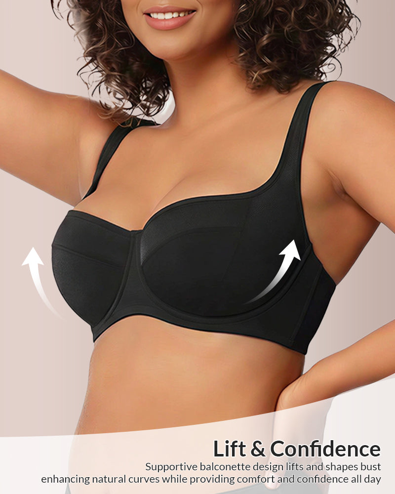 The Sculpt & Support Unlined Balconette Bra - Plus Size
