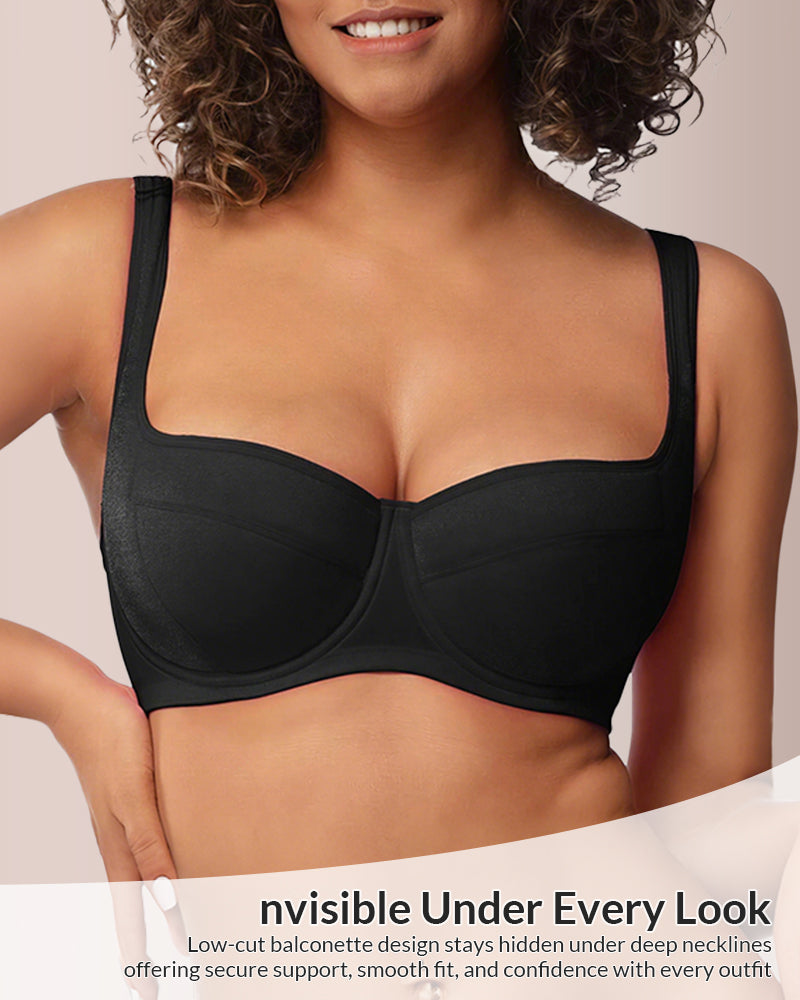 The Sculpt & Support Unlined Balconette Bra - Plus Size