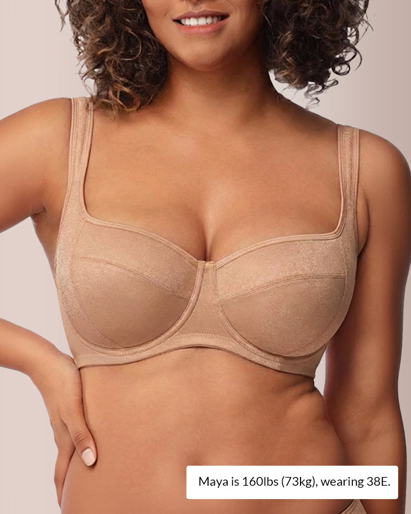The Sculpt & Support Unlined Balconette Bra - Plus Size