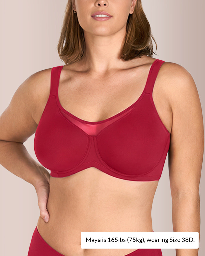 Seamless Back-Support Front-Closure Bra