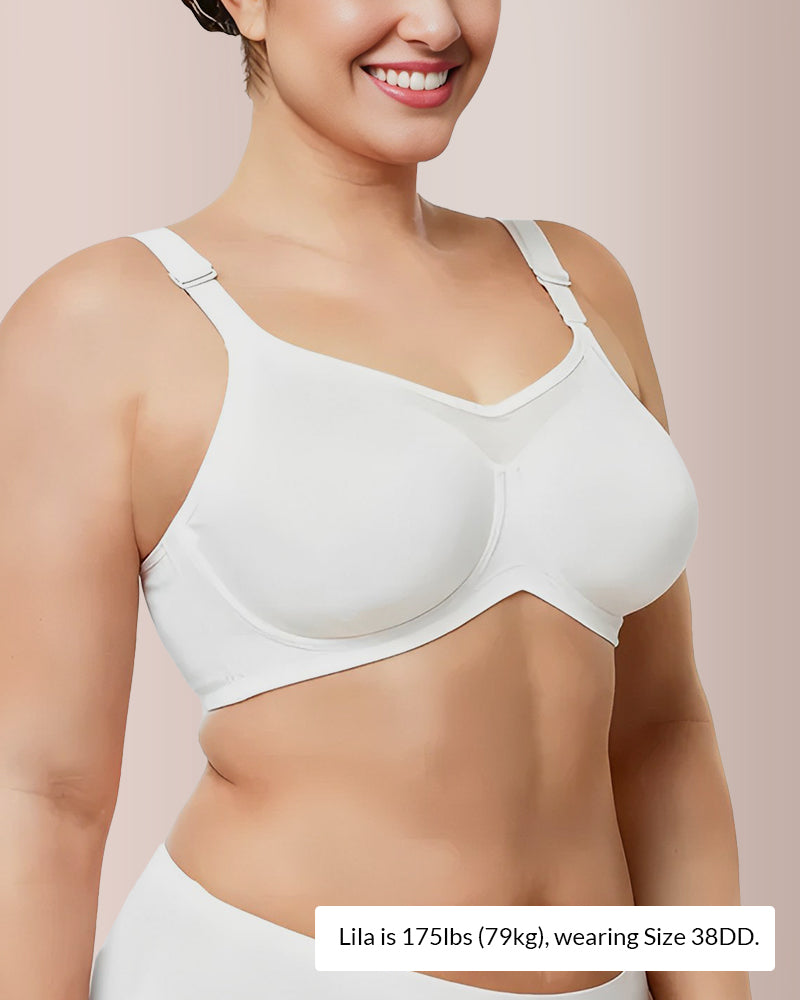 Seamless Back-Support Front-Closure Bra