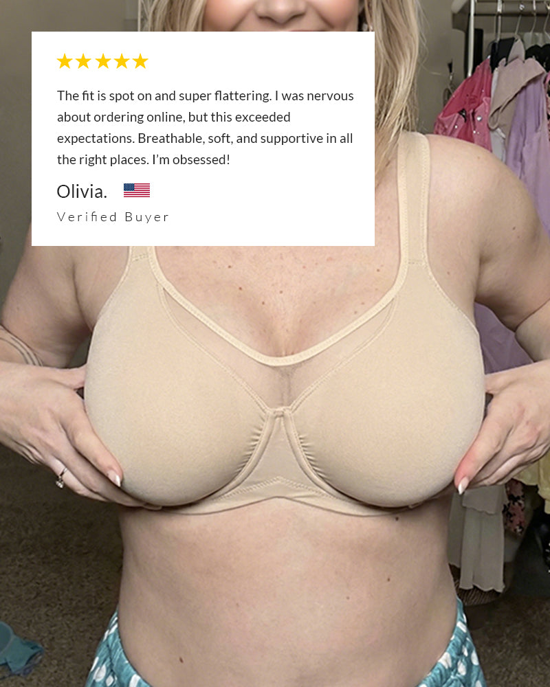 Seamless Back-Support Front-Closure Bra