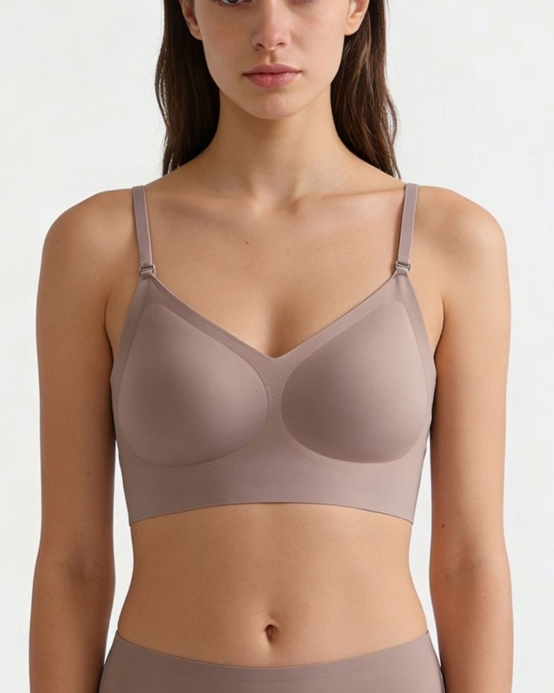 Soft Triangle Bralette Invisible Low Back with Multiple Tie Styling Options
