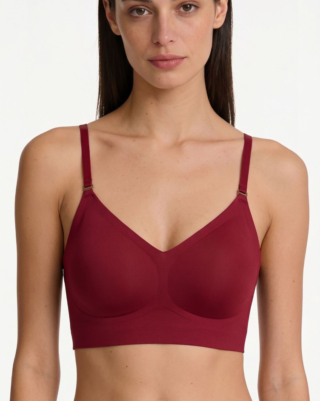 Soft Triangle Bralette Invisible Low Back with Multiple Tie Styling Options