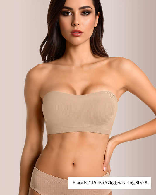 6-in-1 Convertible Push-Up Strapless Bandeau Bra