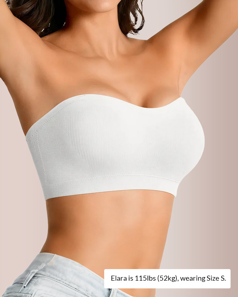 6-in-1 Convertible Push-Up Strapless Bandeau Bra