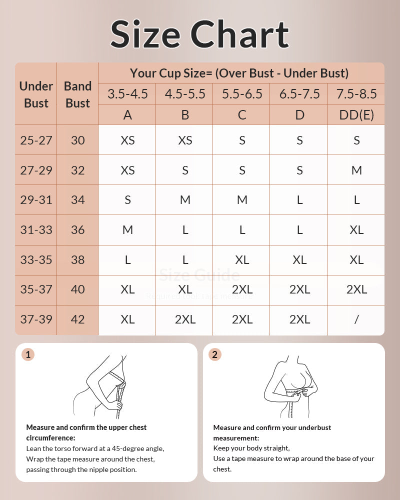 6-in-1 Convertible Push-Up Strapless Bandeau Bra