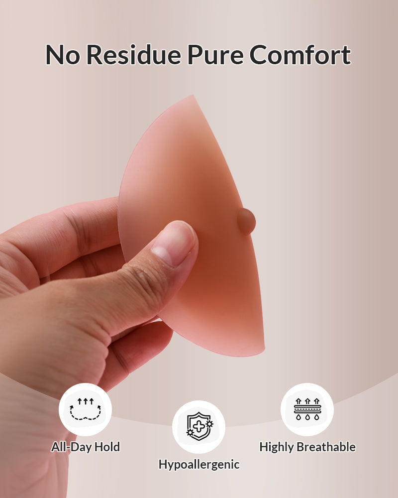 Realistic 3D Silicone Nipple Seamless Protruding Pasties