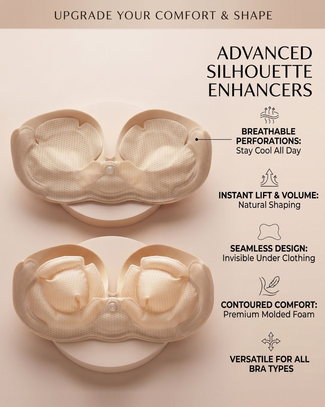 Miss Double Invisairpad Bra/Invisible Bra Inflatable