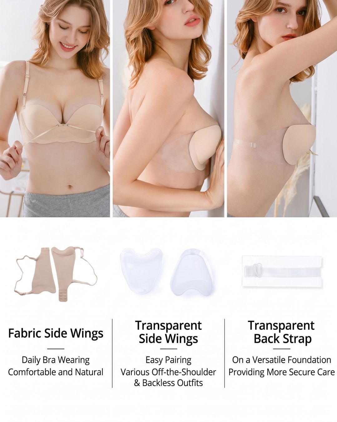 Miss Double Invisairpad Bra/Invisible Bra Inflatable