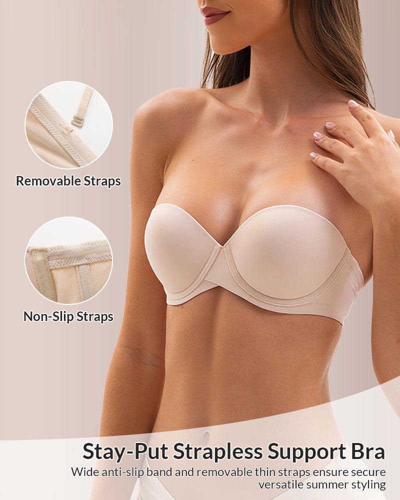 Push-Up Seamless Strapless Bra
