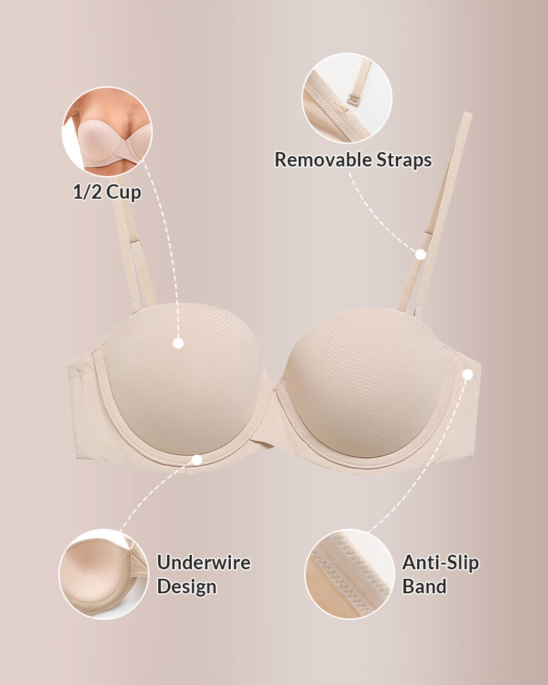 Push-Up Seamless Strapless Bra