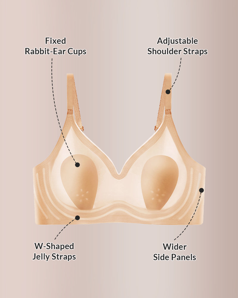 Seamless Bunny Ear Push-Up Bra