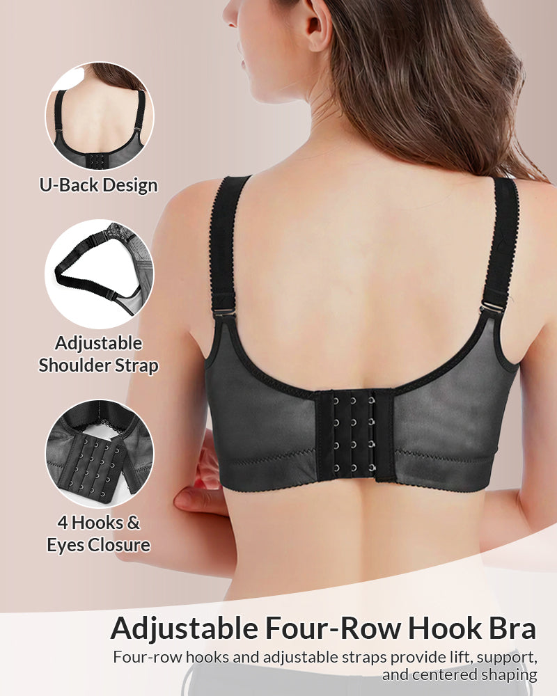 Full Coverage Floral Lace Push-Up Shaping Bra