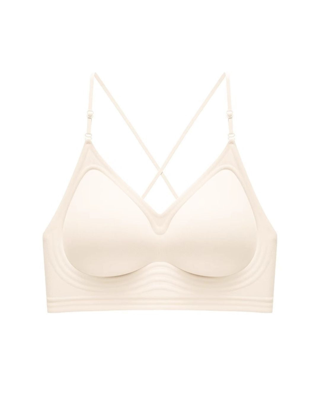 U-Back Invisible Halter Thin Straps Push-Up Seamless JellyBra Support Backless Lingerie