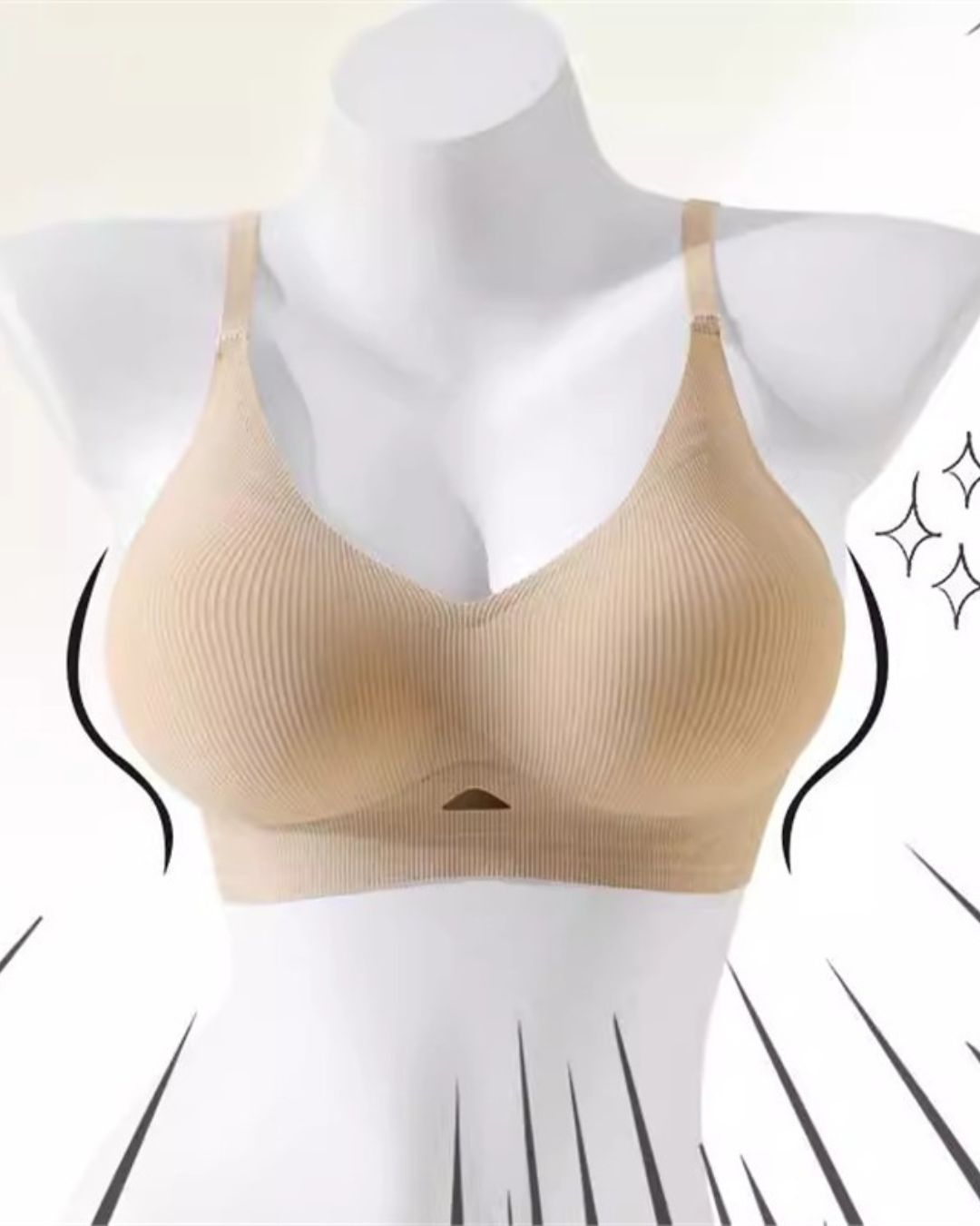 Seamless Push-Up Bra Natural Lift Enhanced Cleavage Bra