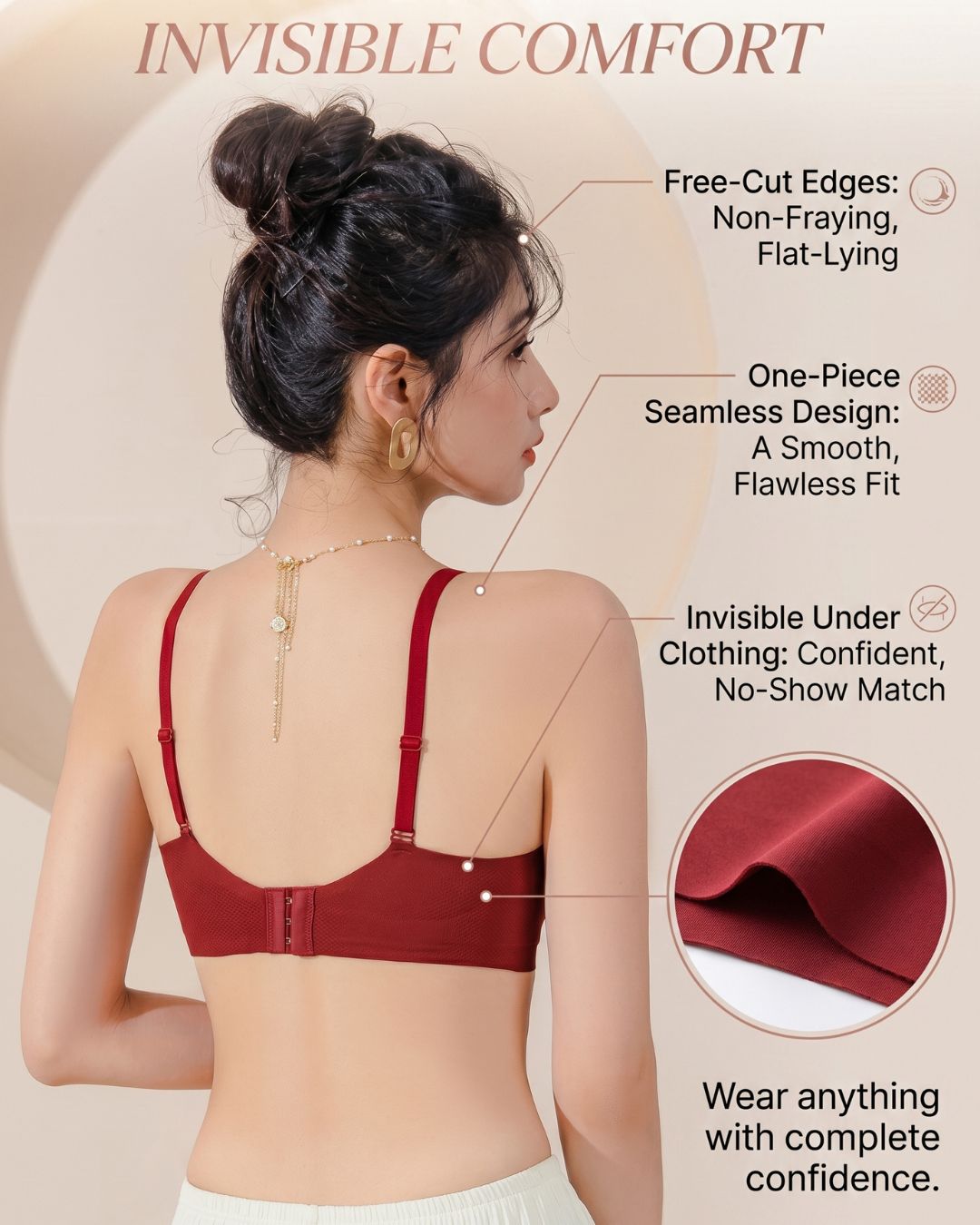Seamless Push-Up Bra Natural Lift Enhanced Cleavage Bra