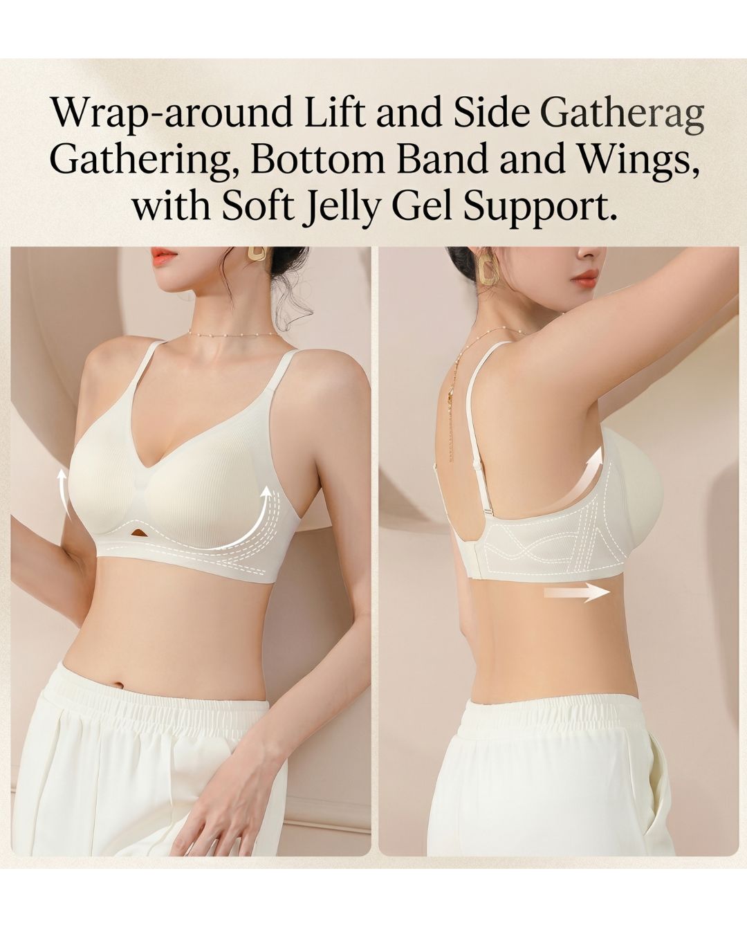 Seamless Push-Up Bra Natural Lift Enhanced Cleavage Bra