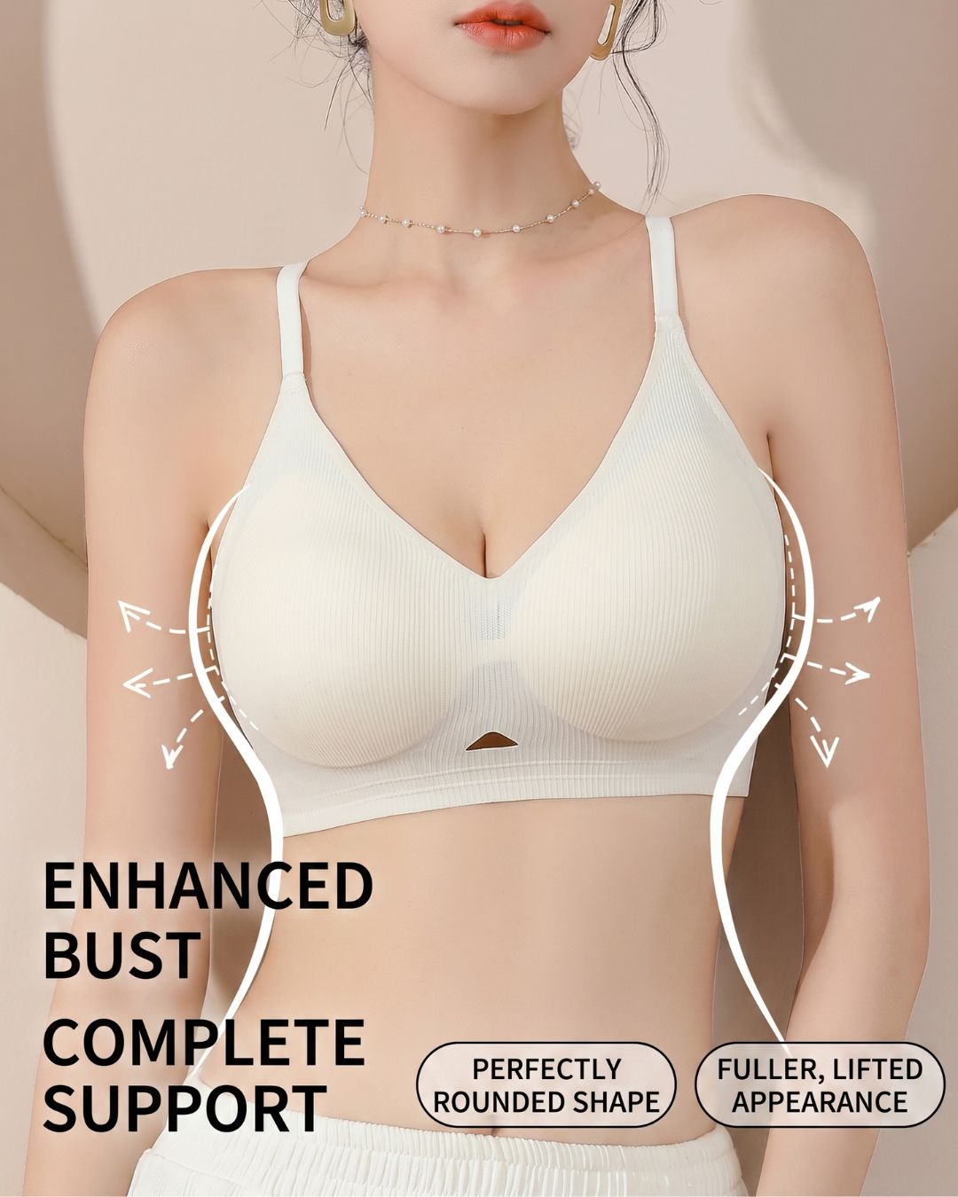Seamless Push-Up Bra Natural Lift Enhanced Cleavage Bra