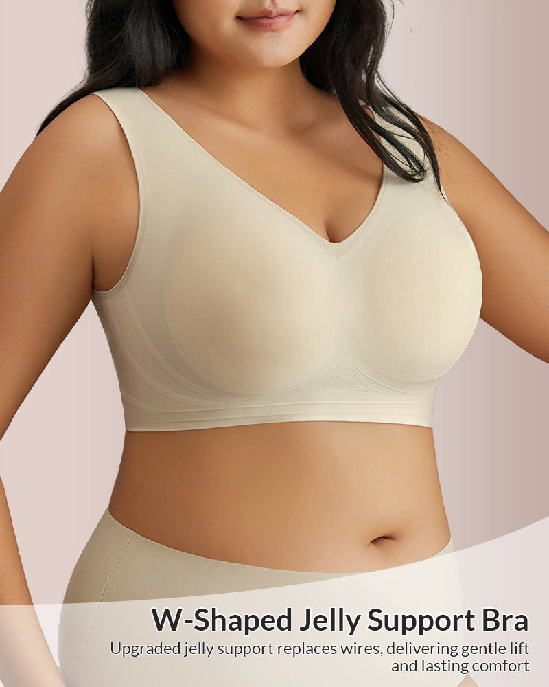 Plus Size Seamless Minimizing Bra & Panty Set
