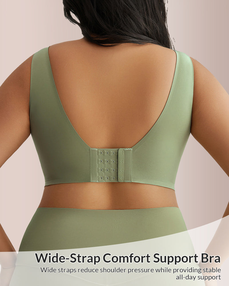 Plus Size Seamless Minimizing Bra & Panty Set