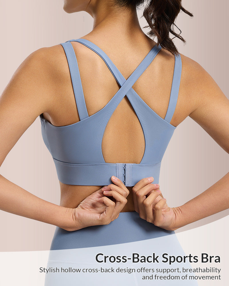 High-Impact Naked-Feel Sports Bra with Removable Pads