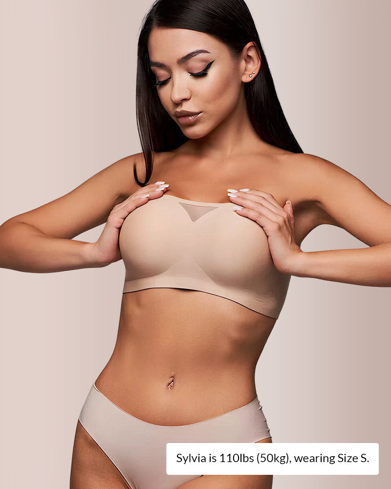 Seamless Anti-Slip Strapless Bandeau Bra