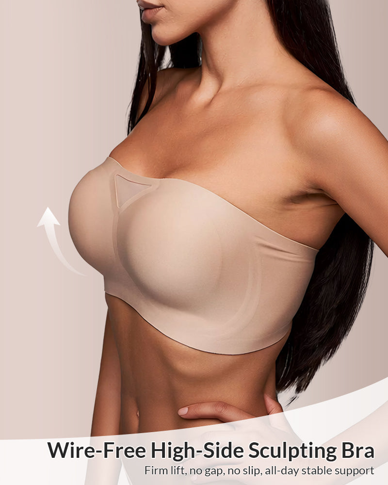 Seamless Anti-Slip Strapless Bandeau Bra