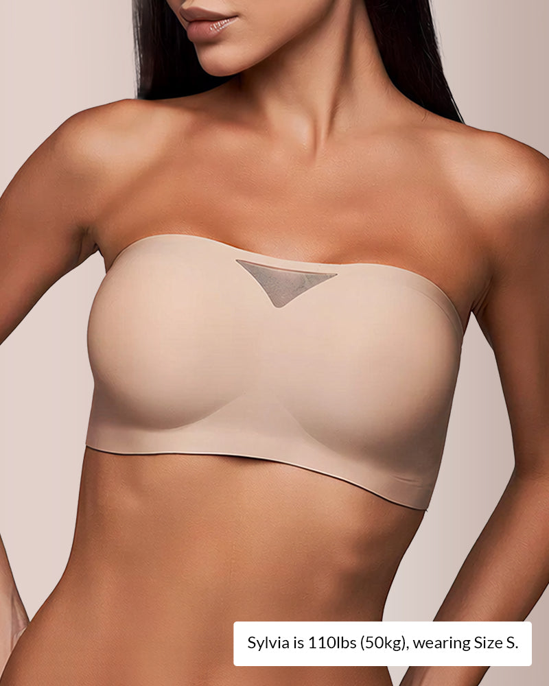 Seamless Anti-Slip Strapless Bandeau Bra