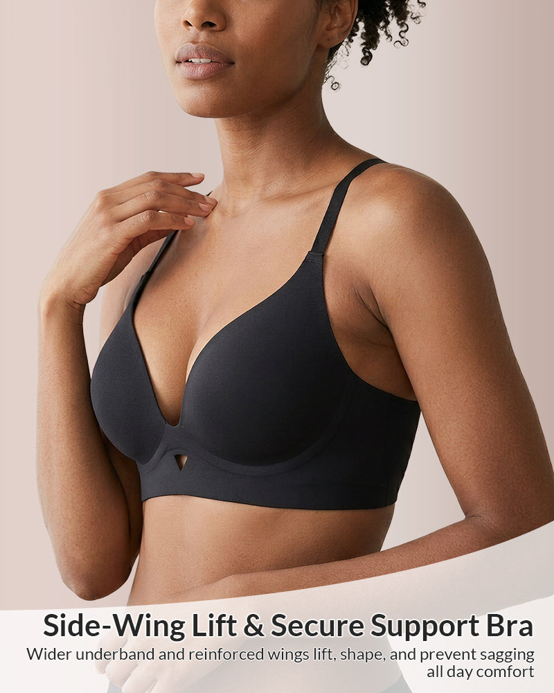 Seamless U-Back Wireless 3D Push-Up Bra