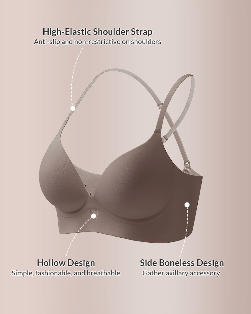 Seamless U-Back Wireless 3D Push-Up Bra