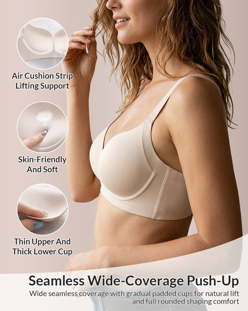 Cloud-Soft Seamless Wireless Push-Up Bra
