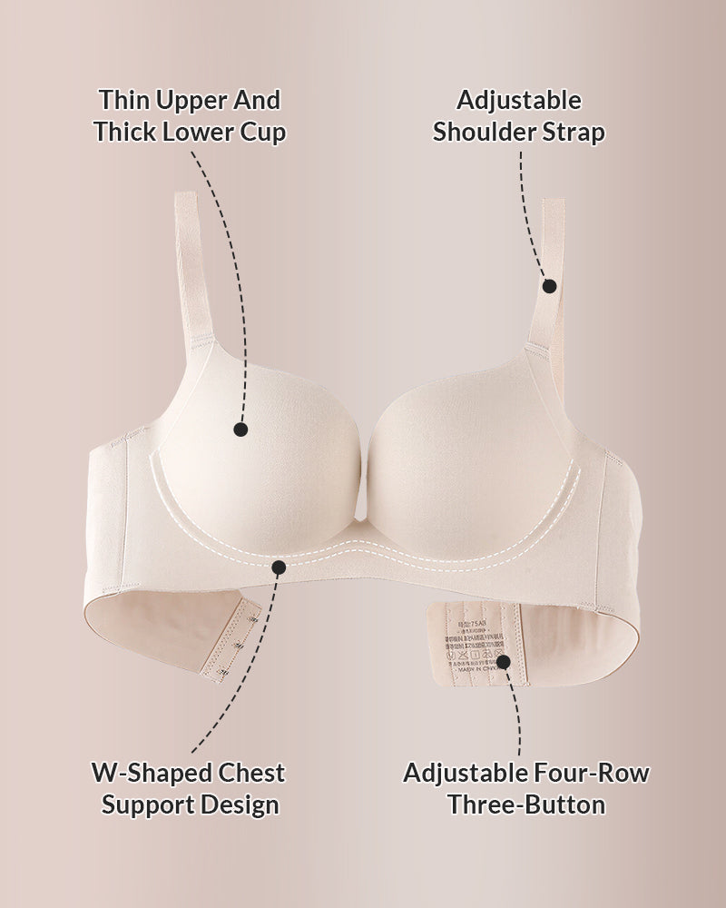 Cloud-Soft Seamless Wireless Push-Up Bra