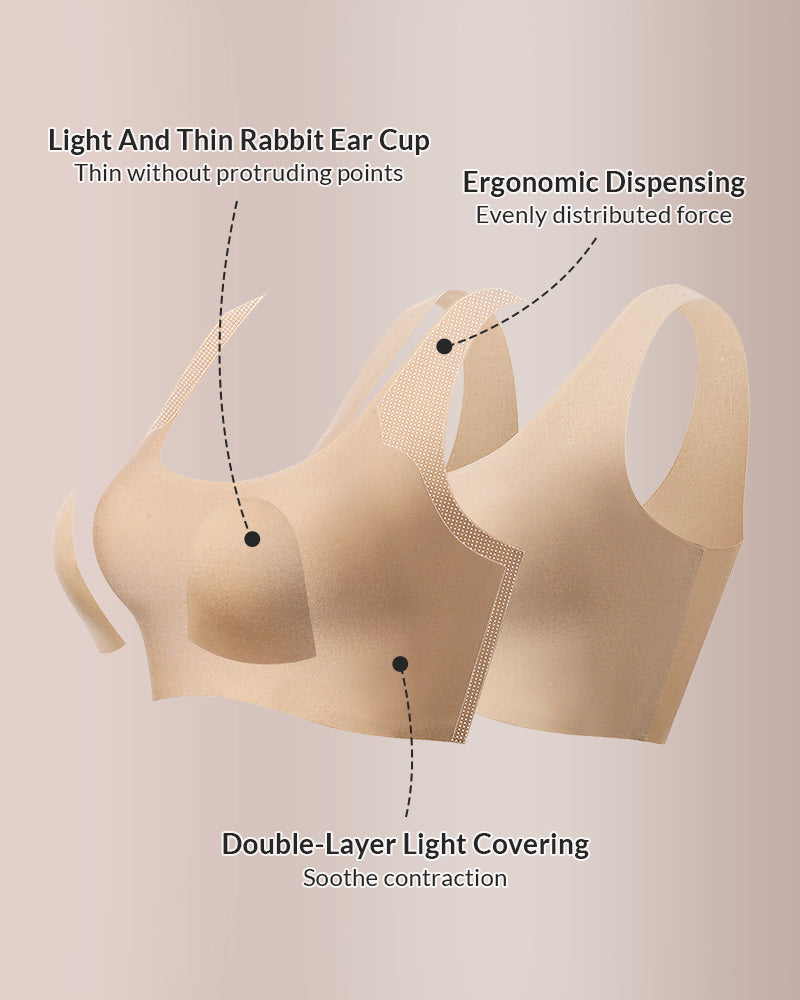 Second-Skin Seamless Minimizer Vest Bra