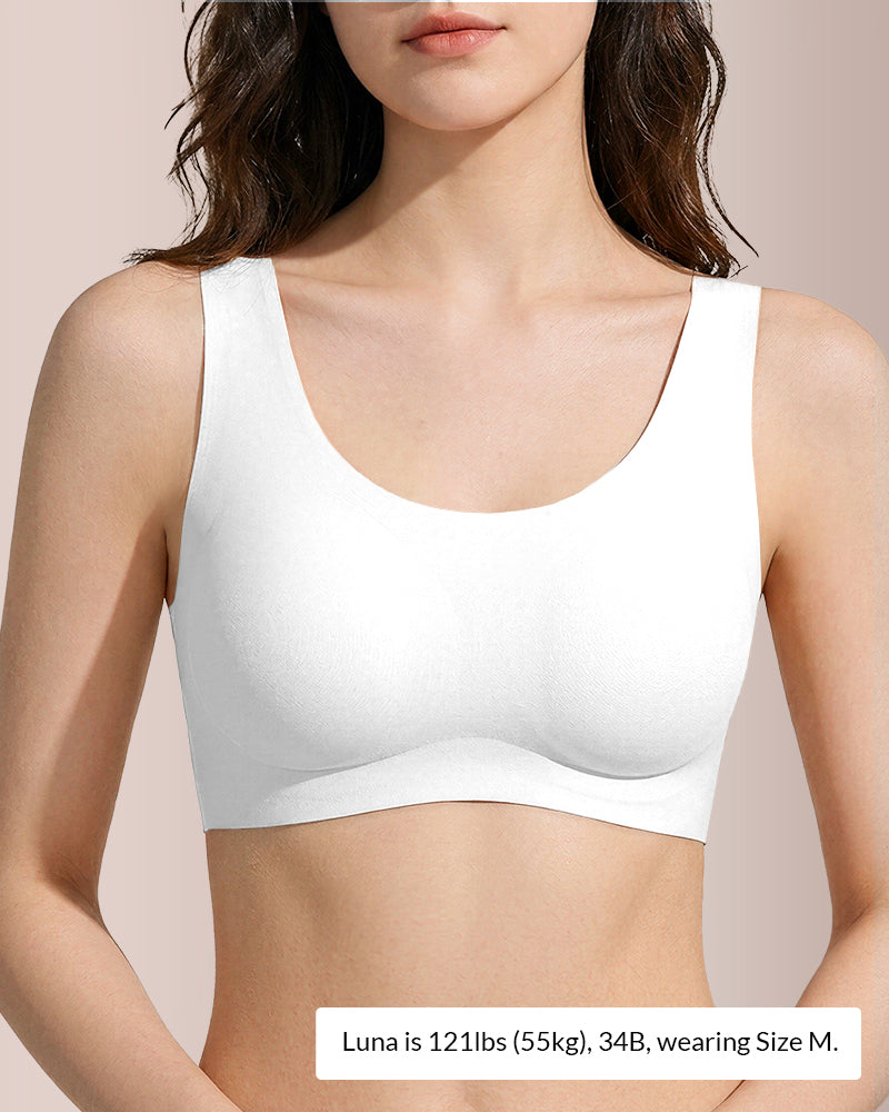 Second-Skin Seamless Minimizer Vest Bra