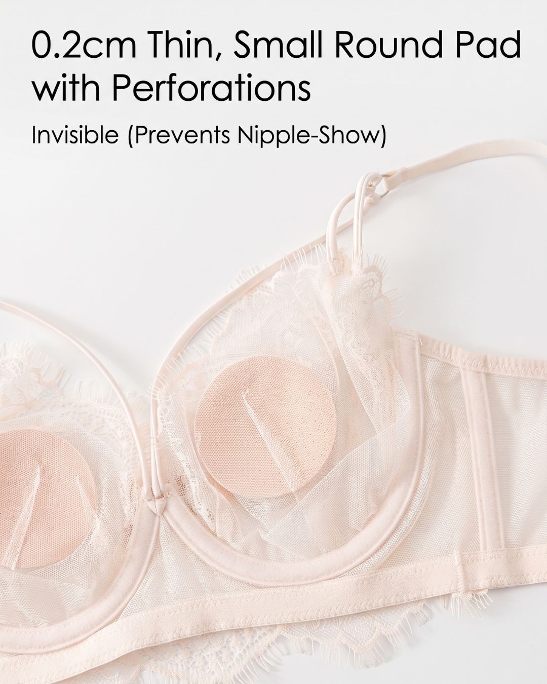 French Eyelash Lace Wireless Push-Up Bra
