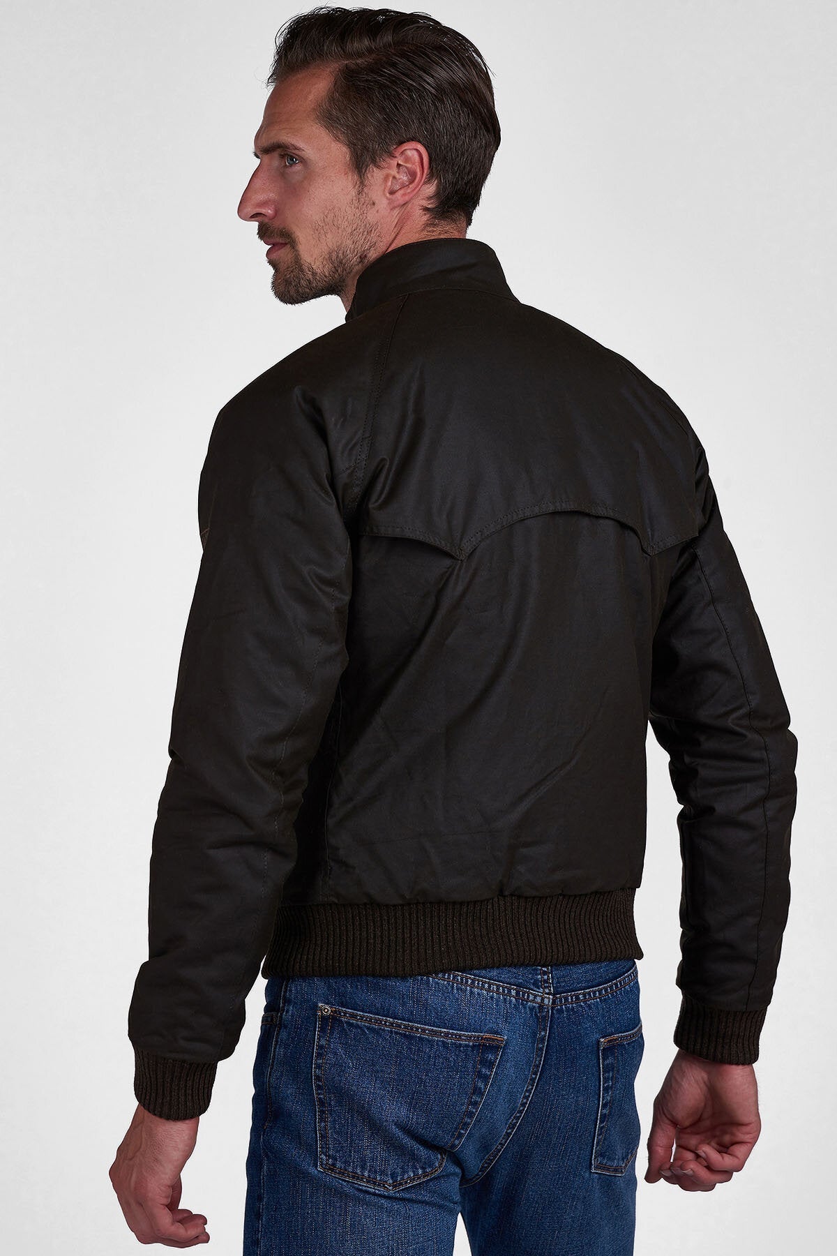 Waxed Cotton Bomber Jacket