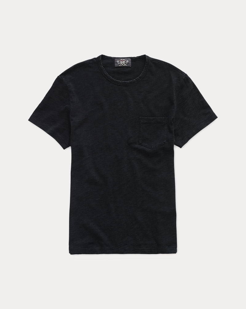 Indigo Jersey Pocket T-Shirt Black Indigo