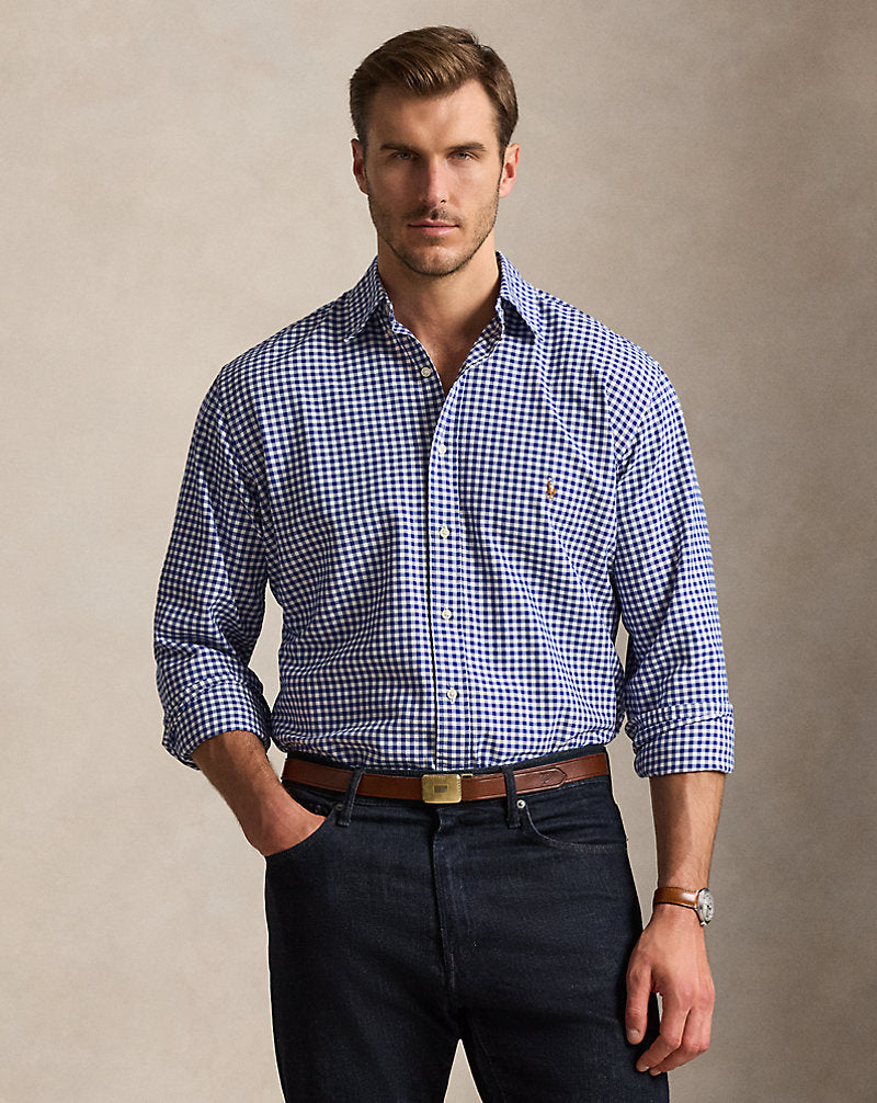 Gingham Oxford Shirt Blue/White Gingham