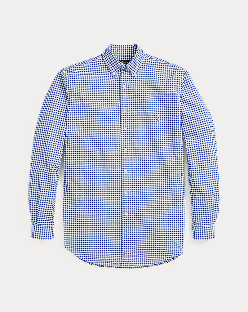 Gingham Oxford Shirt Blue/White Gingham